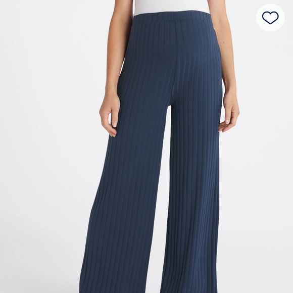 Vera Ribbed Pants Navy